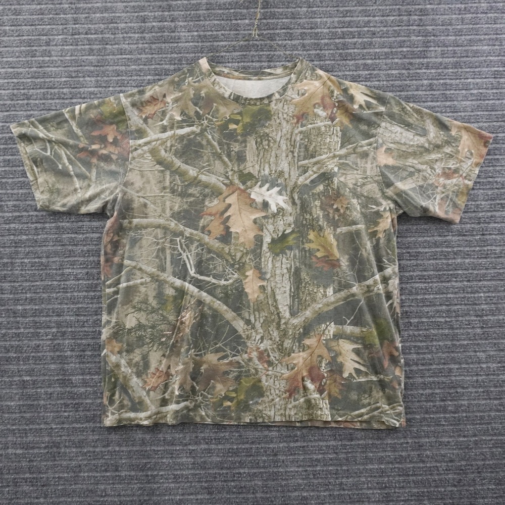 Vintage True Timber T-Shirt Men XL Camo All Over Print Hunting Tee
